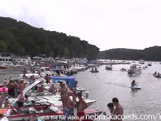 party cove kind of like mardi gras and spring break but on the lake