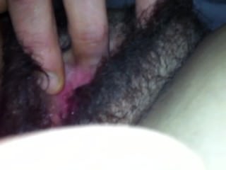 masturbating hairy pussy