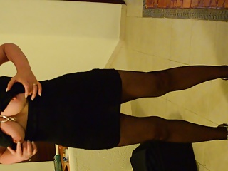 Hot Wife Black Mini Dress 2