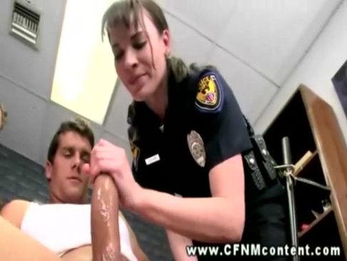 CFNM police officers are sucking dicks
