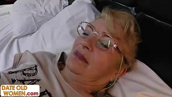 Blonde granny fucked hard and rough - 20 min