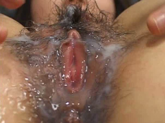 Hairy Japanese creampied snatch - Creampie porn